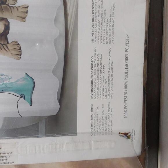 Allure Fan Dog Shower Curtain - Stylish and Unique Bathroom Decor - Picture 6 of 6